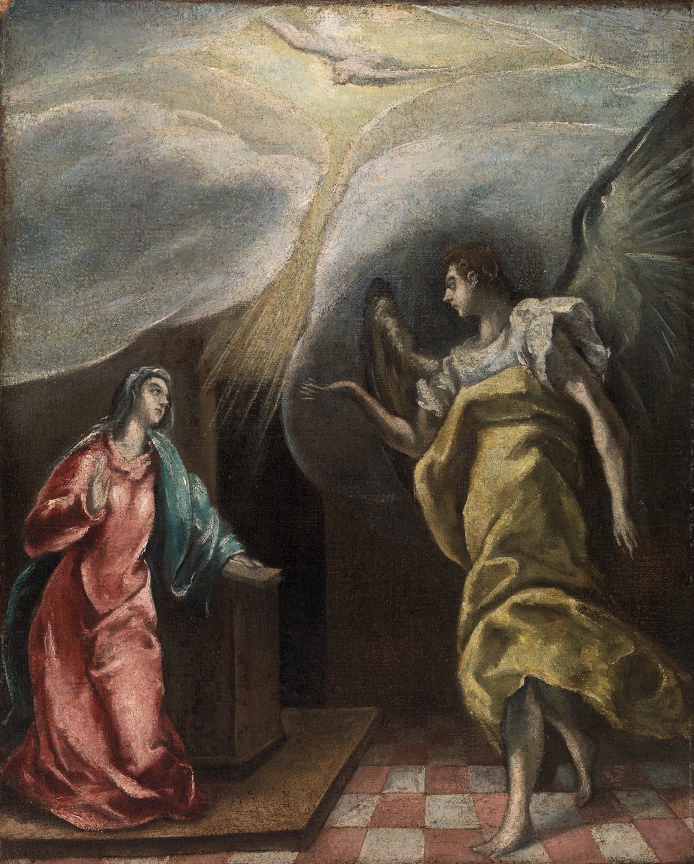 Kunngjøring av El Greco (Domenikos Theotokopoulos)