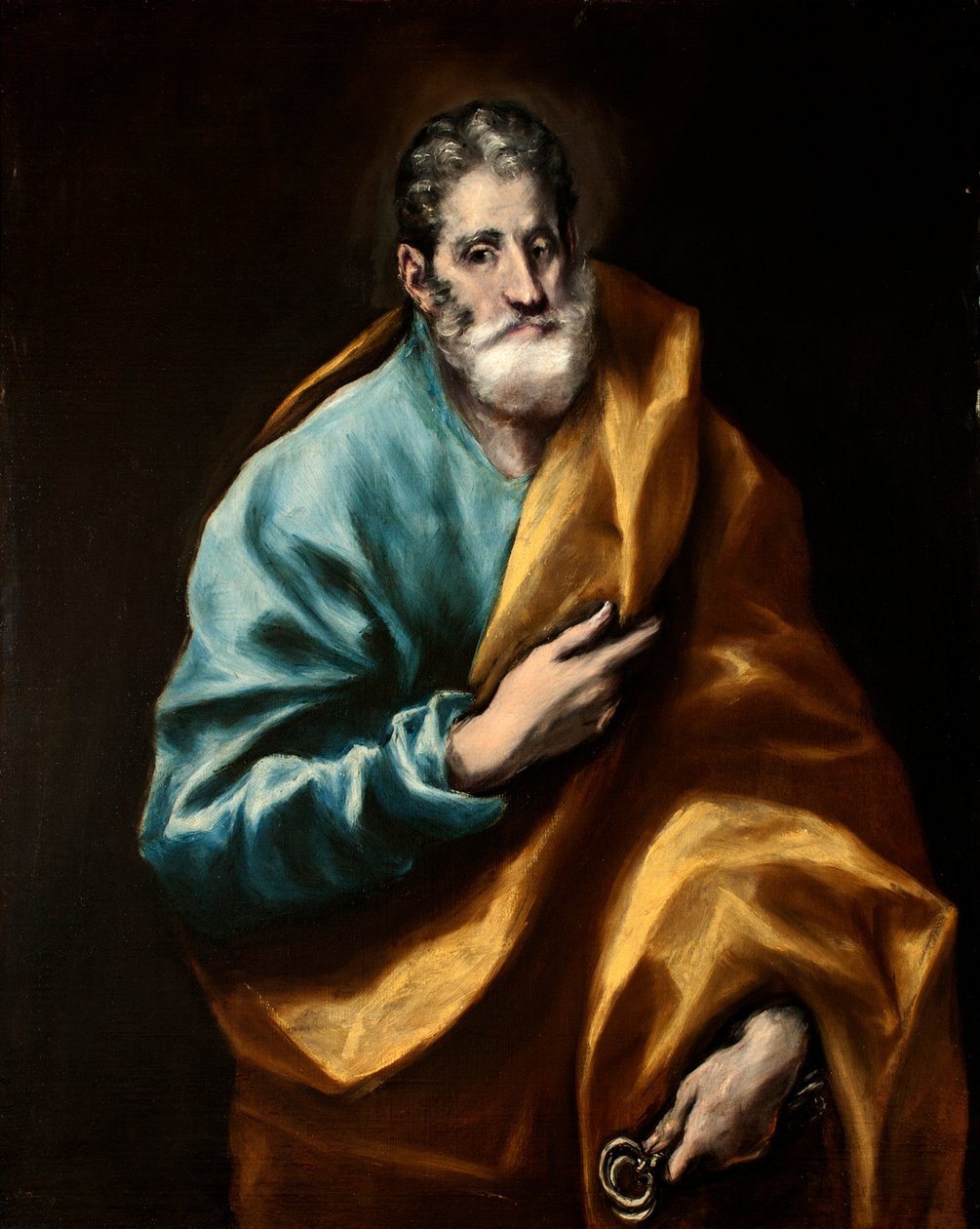 Spansk: San Pedro Apóstol Apostelen Sankt Peter av El Greco