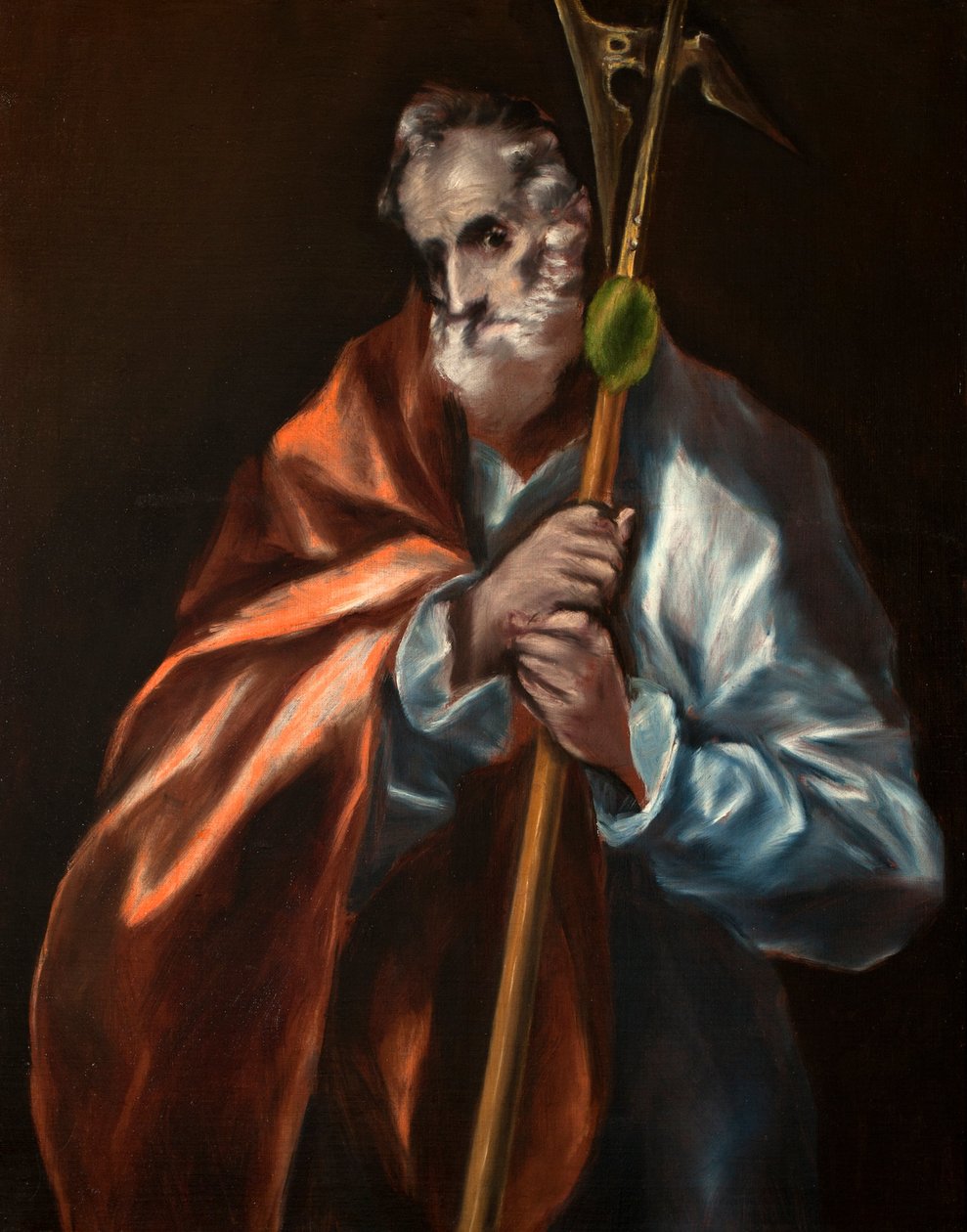 Spansk: San Judas Tadeo Apostelen St. Thaddeus (Judas) av El Greco
