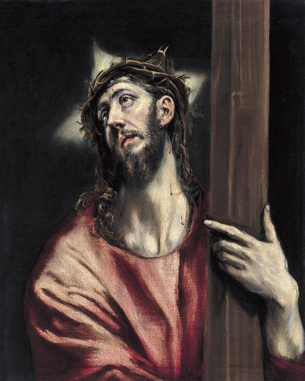 Kristus med korset, ca. 1587-1596 av El Greco