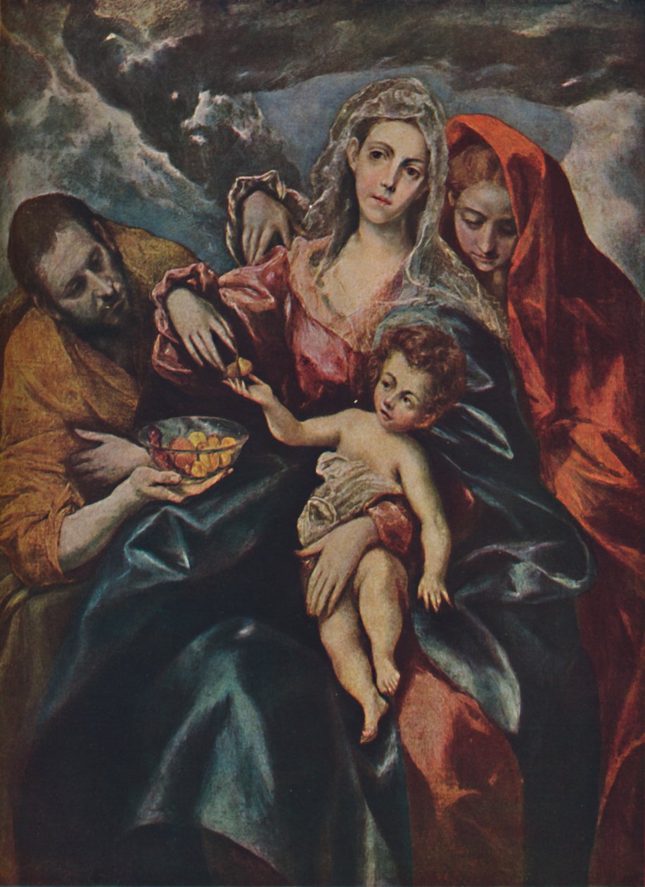 Heilige Familie, Den hellige familie, c1590, 1938 av El Greco