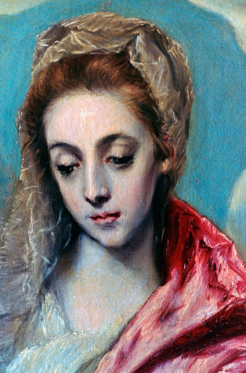 Hellig familie med St Anne detalj, c1590-1595 av El Greco