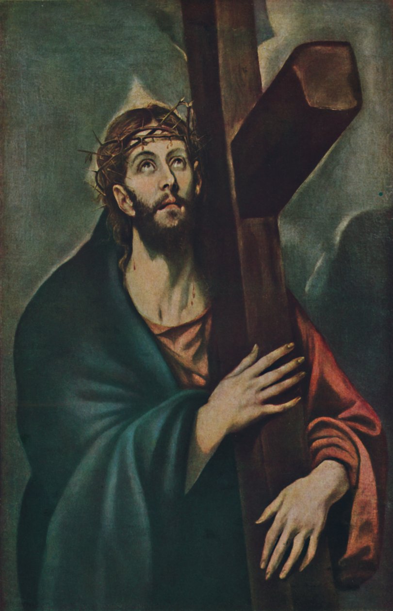 Kristus bærer korset, Kristus bærer korset, c1577-1587, 1938 av El Greco