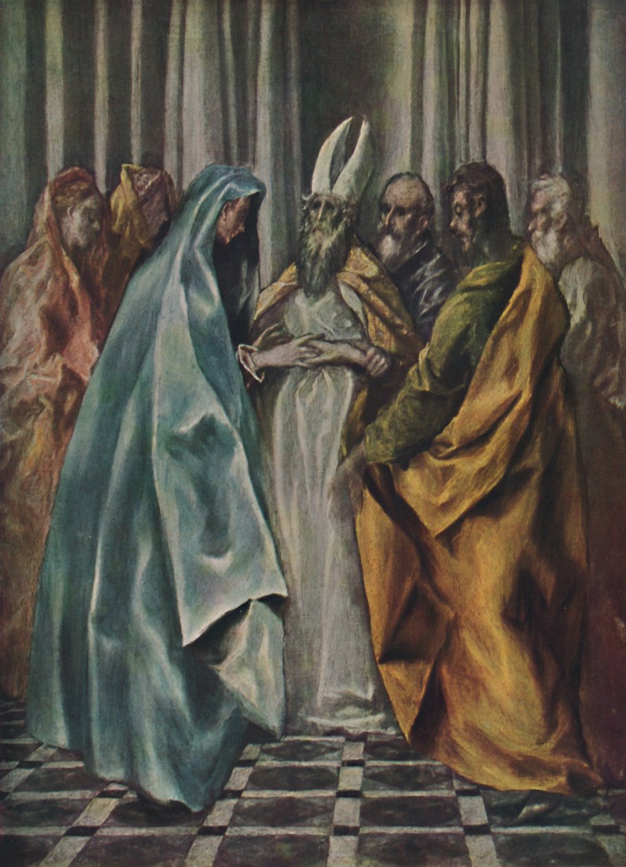 Mariae Verlobnis, Jomfruens forlovelse, c1600-1614, 1938 av El Greco