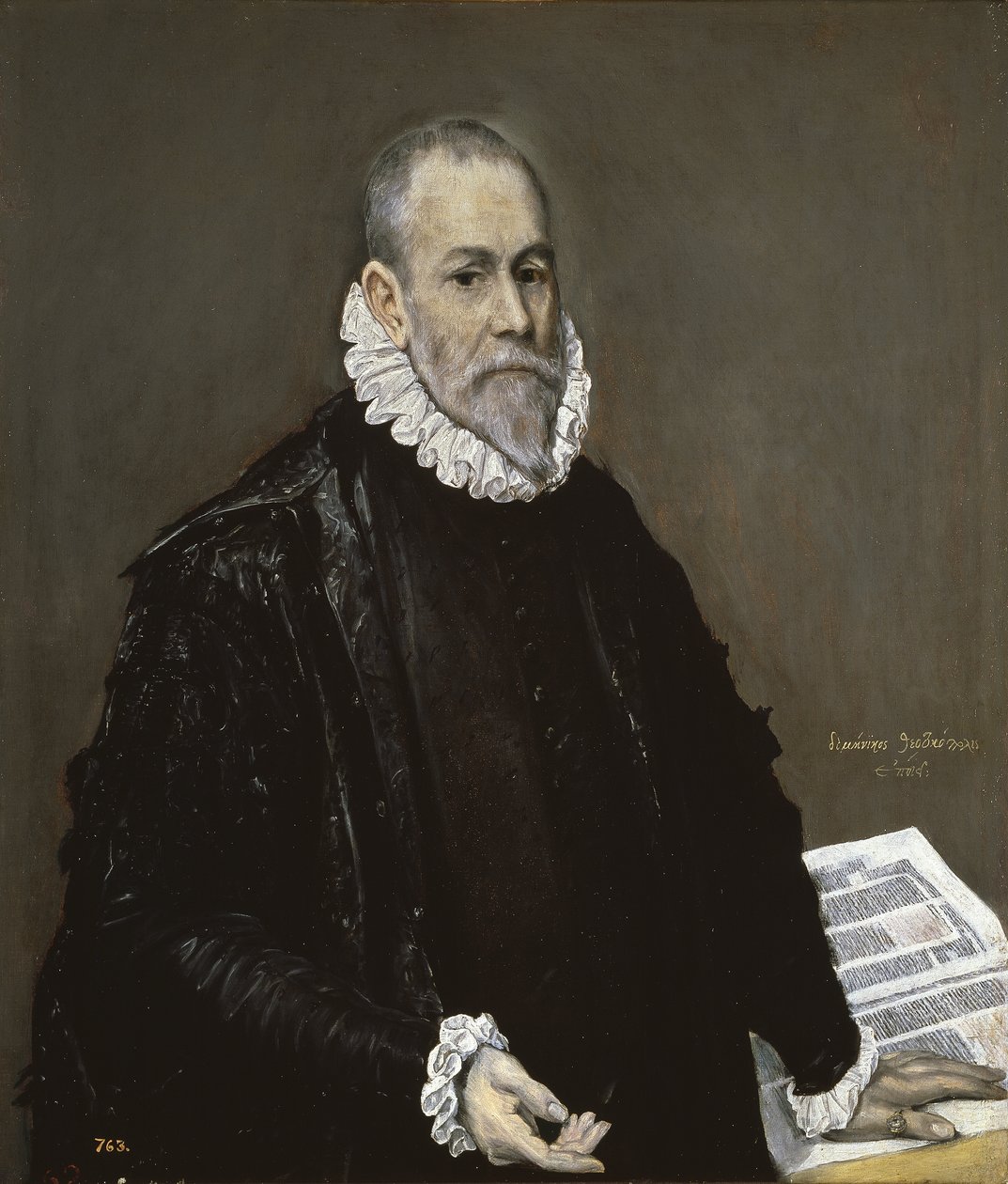 Portrett av en lege, 1582-1585 av El Greco