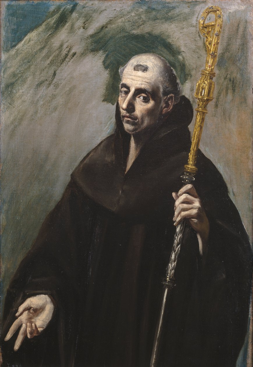 Den hellige Benedikt av Nursia, 1577-1579 av El Greco
