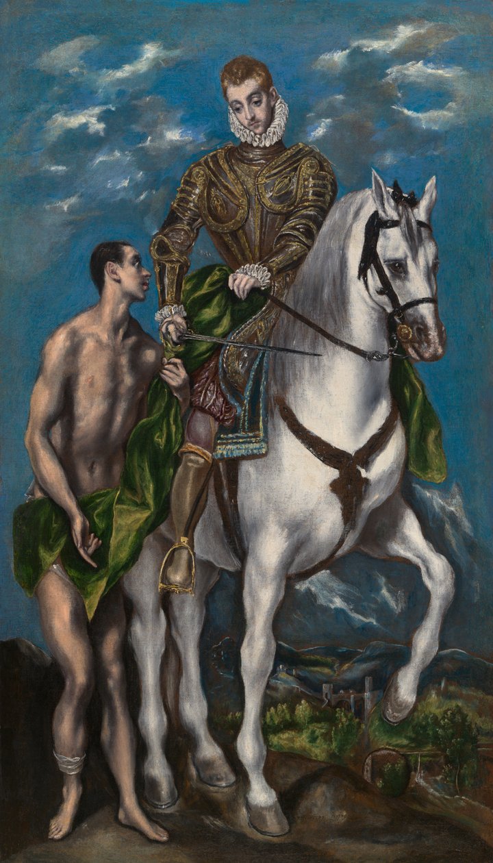 Sankt Martin und der Bettler av El Greco