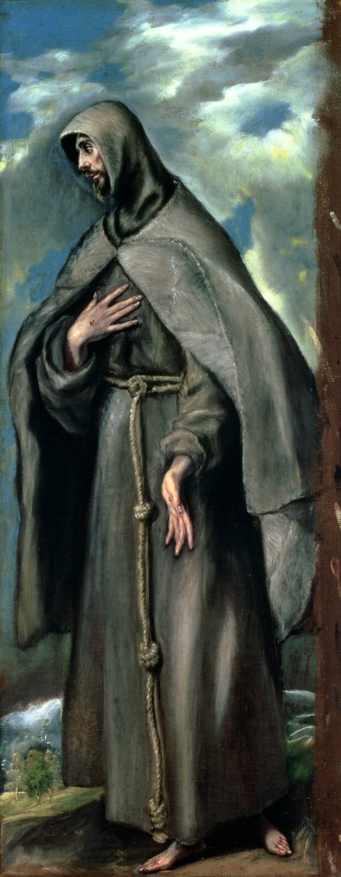 St. Francis av Assisi (ca. 1182-1220) av El Greco