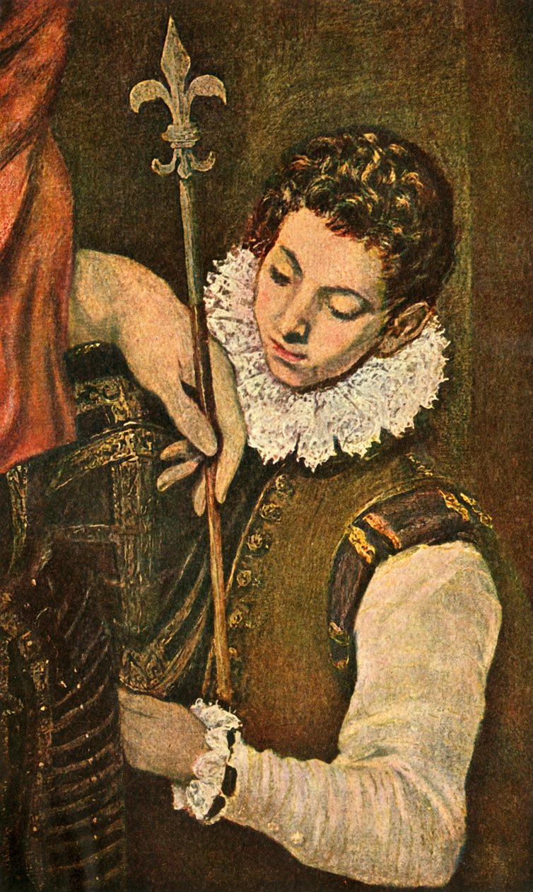 St. Louis av Frankrike eller St. Ferdinand av Castilla, c1586-1590, 1938 av El Greco