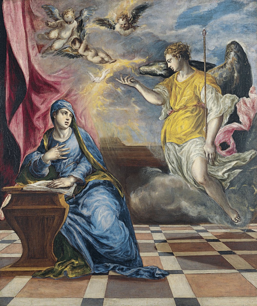 Bebudelsen, ca 1576 av El Greco