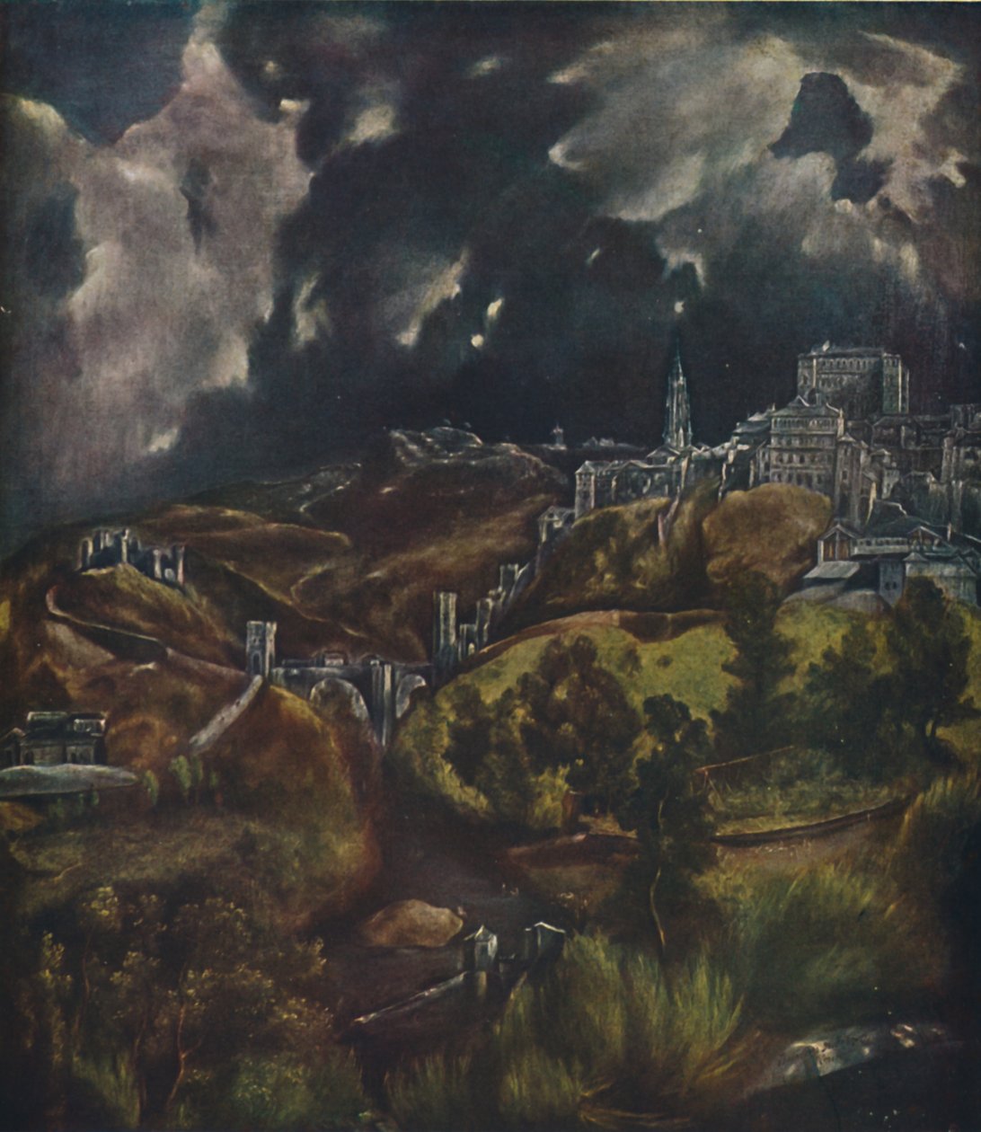 Toledo, utsikt over Toledo, 1599-1600, 1938 av El Greco