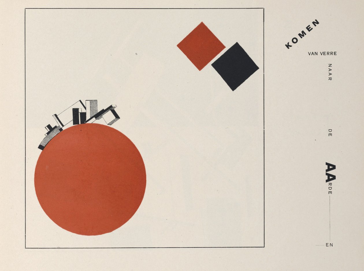 Om to kvadrater, 1922. av Eliezer Markowich Lissitzky