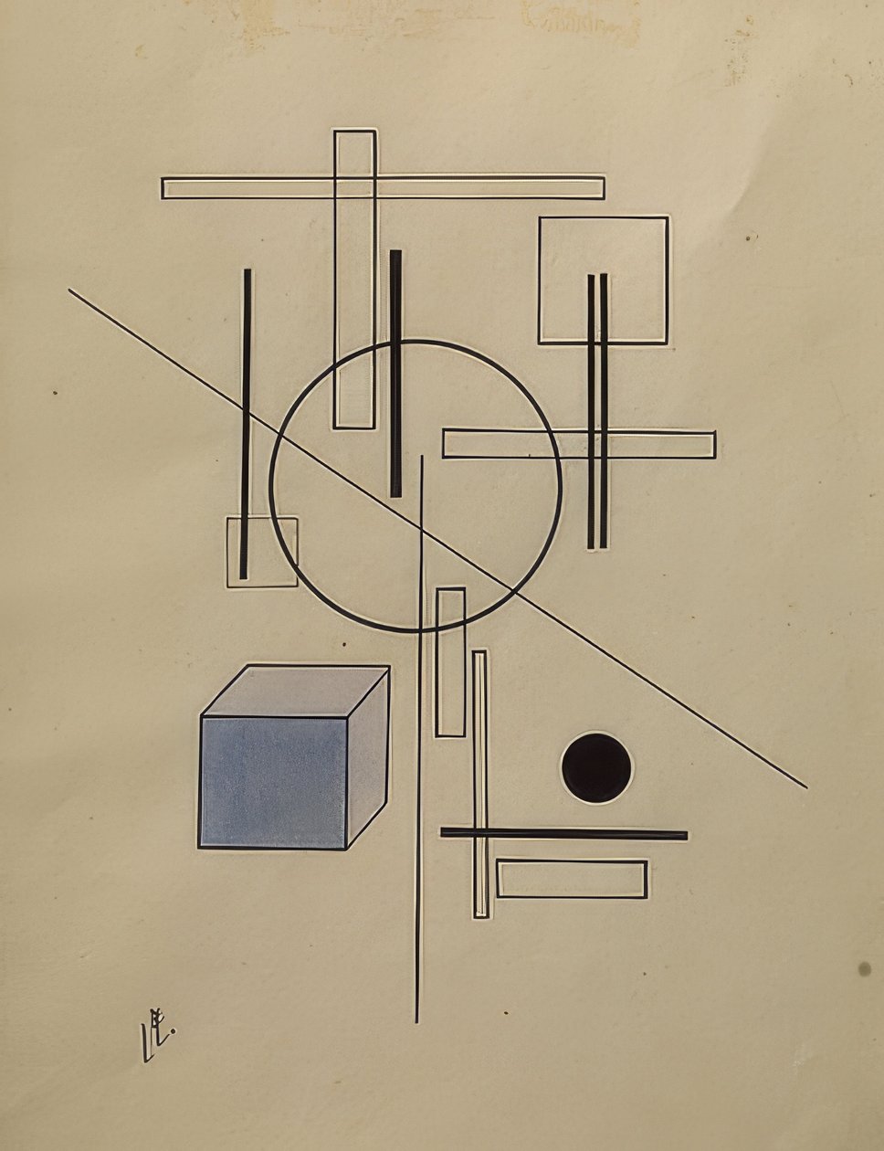 Komposisjon. 1920 av Eliezer Markowich Lissitzky