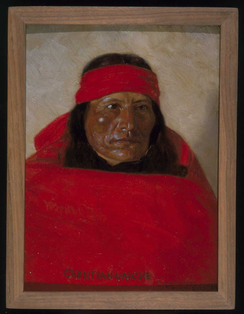 Christian-Naiche, ca. 1899 (olje på stoff) av Elbridge Ayer Burbank