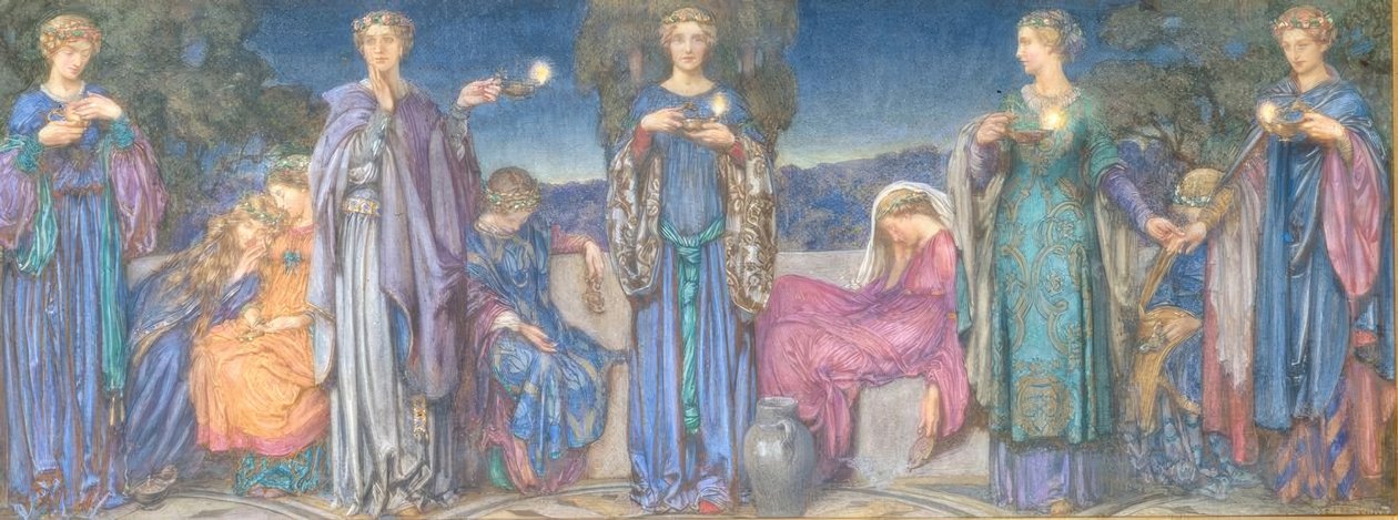 De kloke og tåpelige jomfruene av Eleanor Fortescue Brickdale