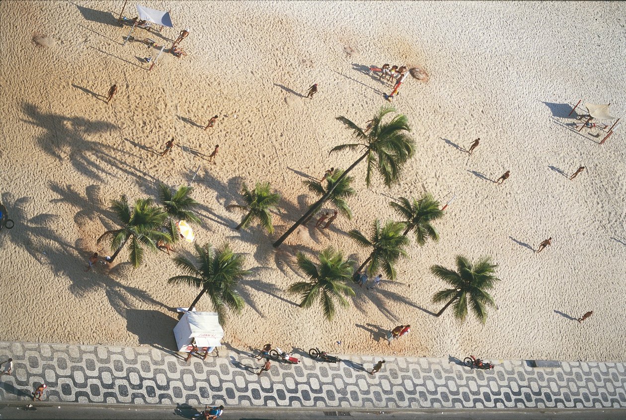 Brasil, Rio de Janeiro, Ipanema-stranden, luftfoto (bilde) av Nicolas d