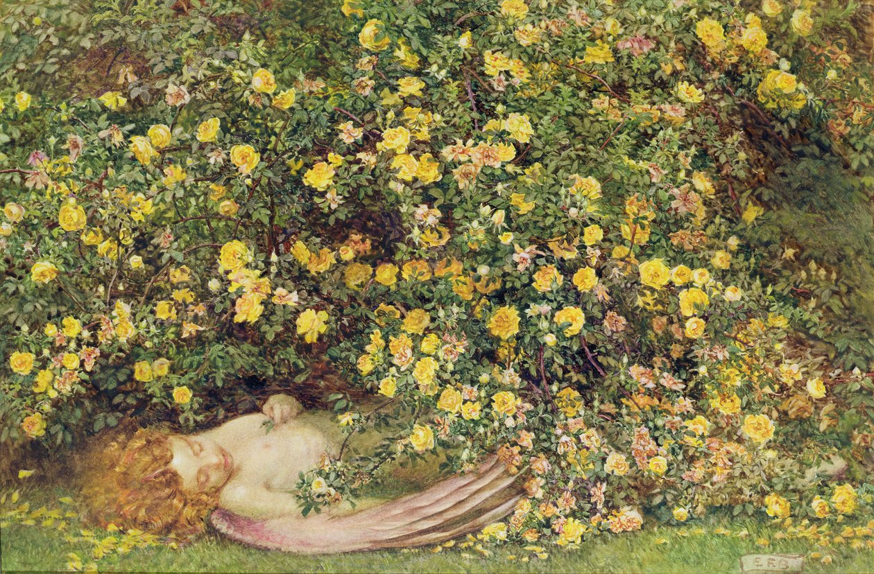 June is Dead (akvarell på papir) av Eleanor Fortescue Brickdale
