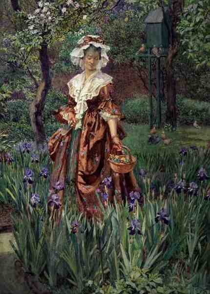 Madame Placid (akvarell på papir) av Eleanor Fortescue Brickdale