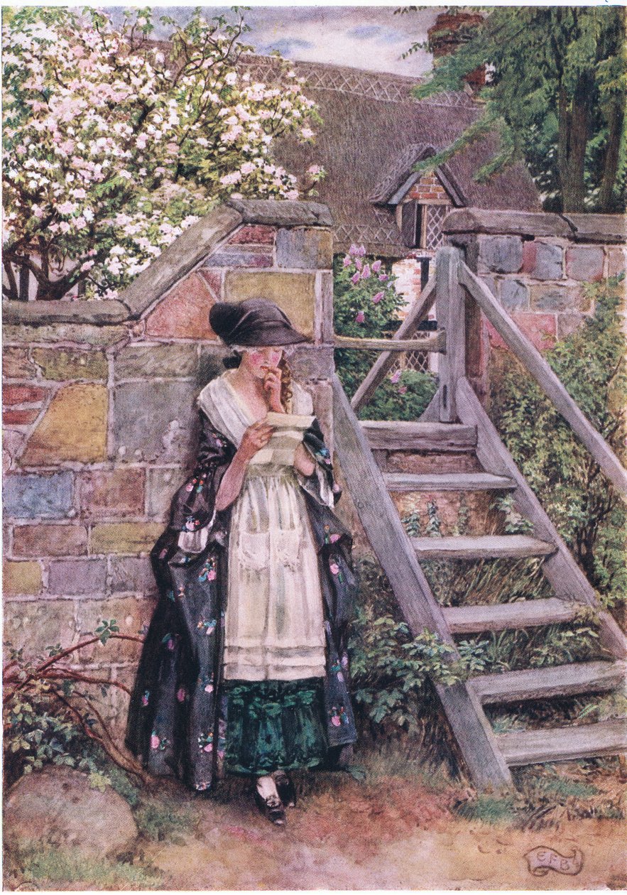 Olivia: "Det Olivia virkelig følte ga meg en viss uro, i kampen mellom klokskap og lidenskap forlot hennes livlighet henne ganske." (litho) av Eleanor Fortescue Brickdale