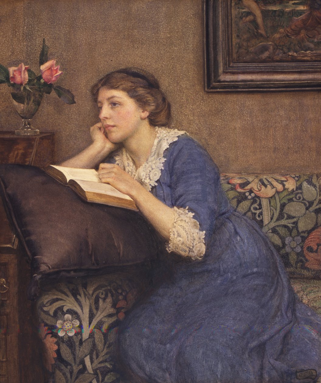 Portrett av Winifred Roberts, ca. 1913 (akvarell på papir) av Eleanor Fortescue Brickdale