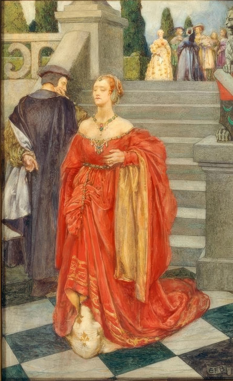 Men når hjertet får et slag, vil smerten gå over så fort, av Eleanor Fortescue Brickdale