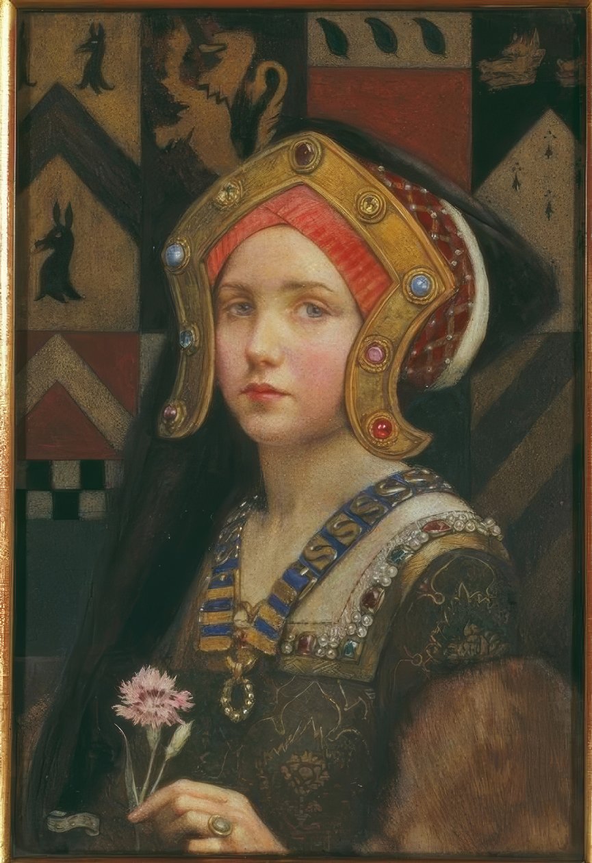 Leder av en Tudor-jente av Eleanor Fortescue Brickdale