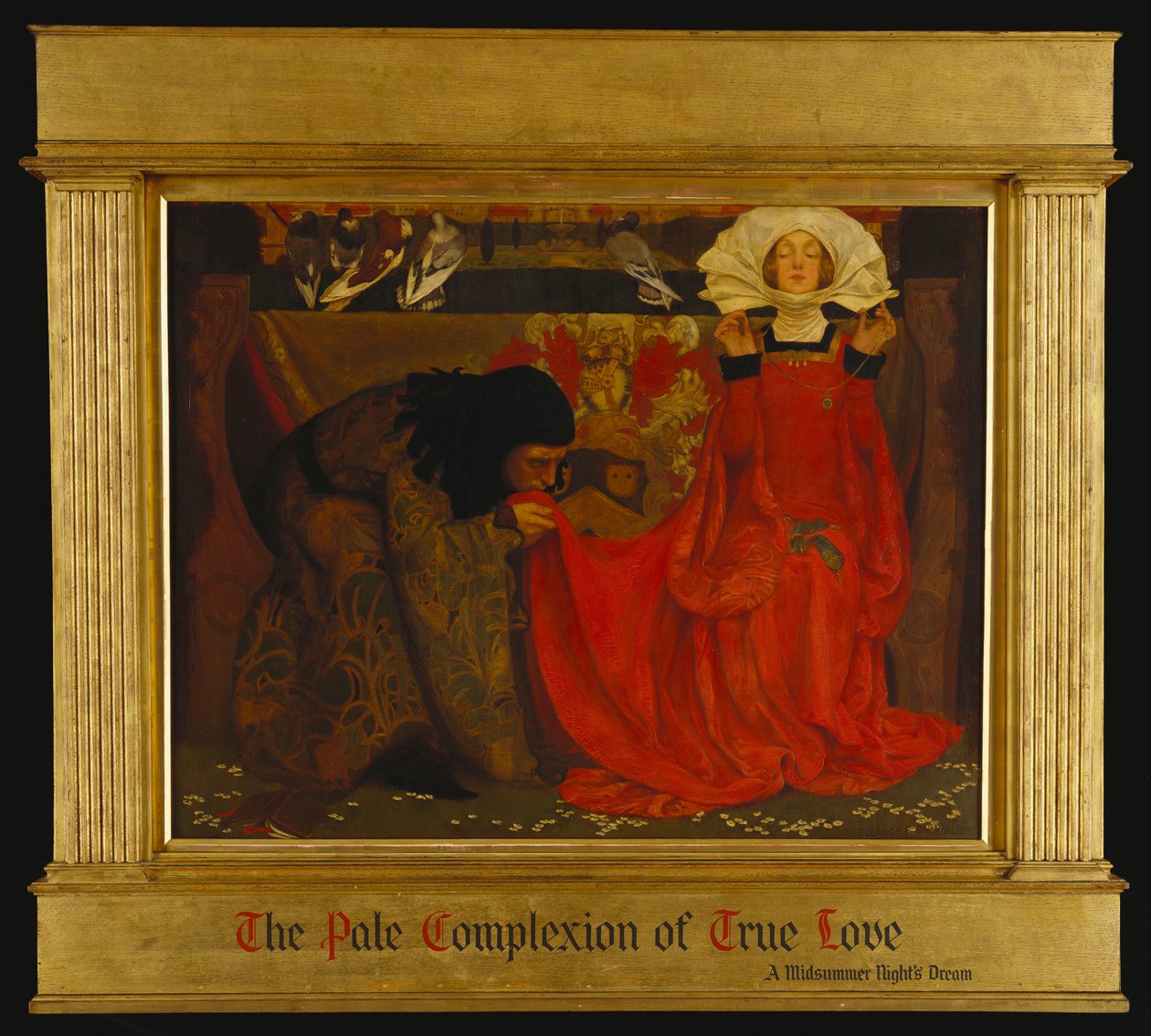 "The Pale Complexion of True Love and the Red Glow of Scorn and Proud Disdain" fra As You Like It av Eleanor Fortescue Brickdale