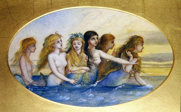 Havfruer (akvarell på papir) av Eleanor Vere Boyle