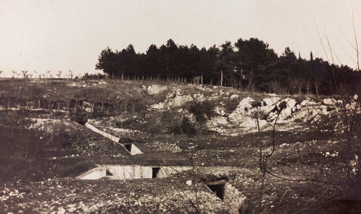 Album av første verdenskrig i Friuli-Venezia Giulia: skyttergraver på åsene i Medea av Elena Bianconcini
