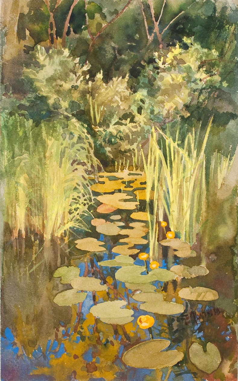 Bakevje i Abramtsevo, ca. 1888 av Elena Dmitryevna Polenova