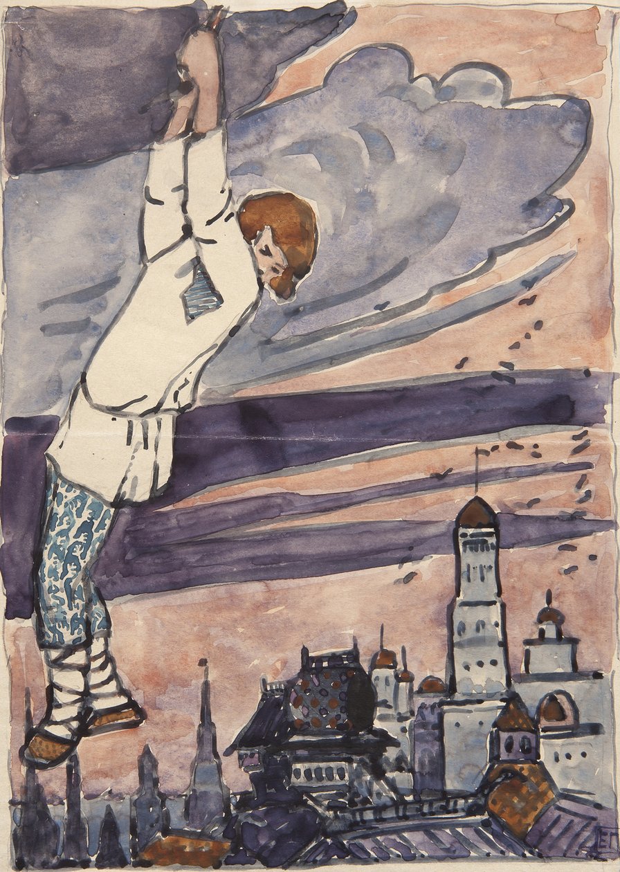 Illustrasjon til The Tale Synko-Philipko av Elena Dmitryevna Polenova