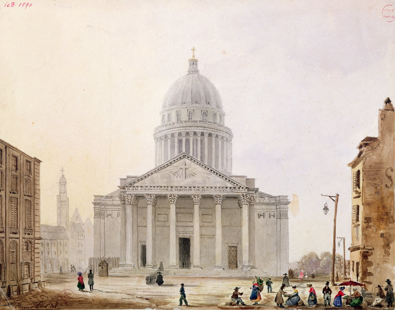 Pantheon, ca. 1820 av Eleonore Linet