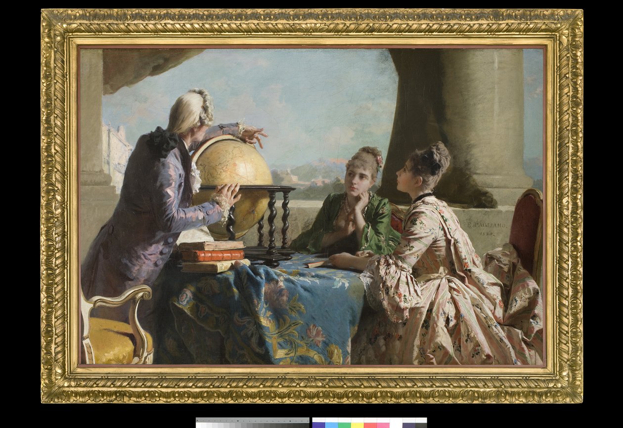 Geografitimen, 1880 av Eleuterio Pagliano