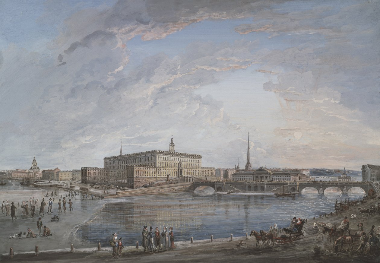 Utsikt over Stockholm av Elias Martin