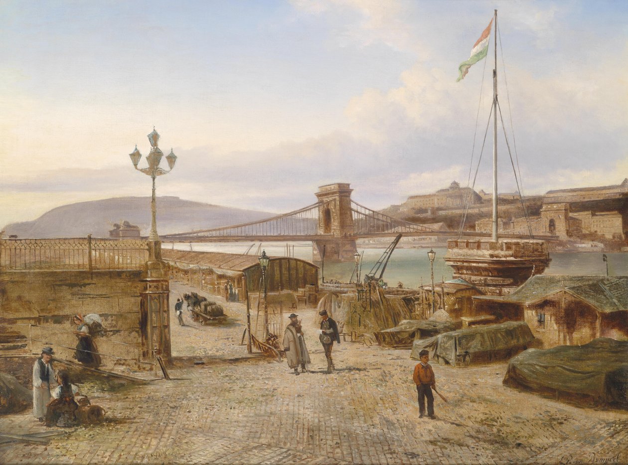 Utsikt over Buda av Elias van Bommel