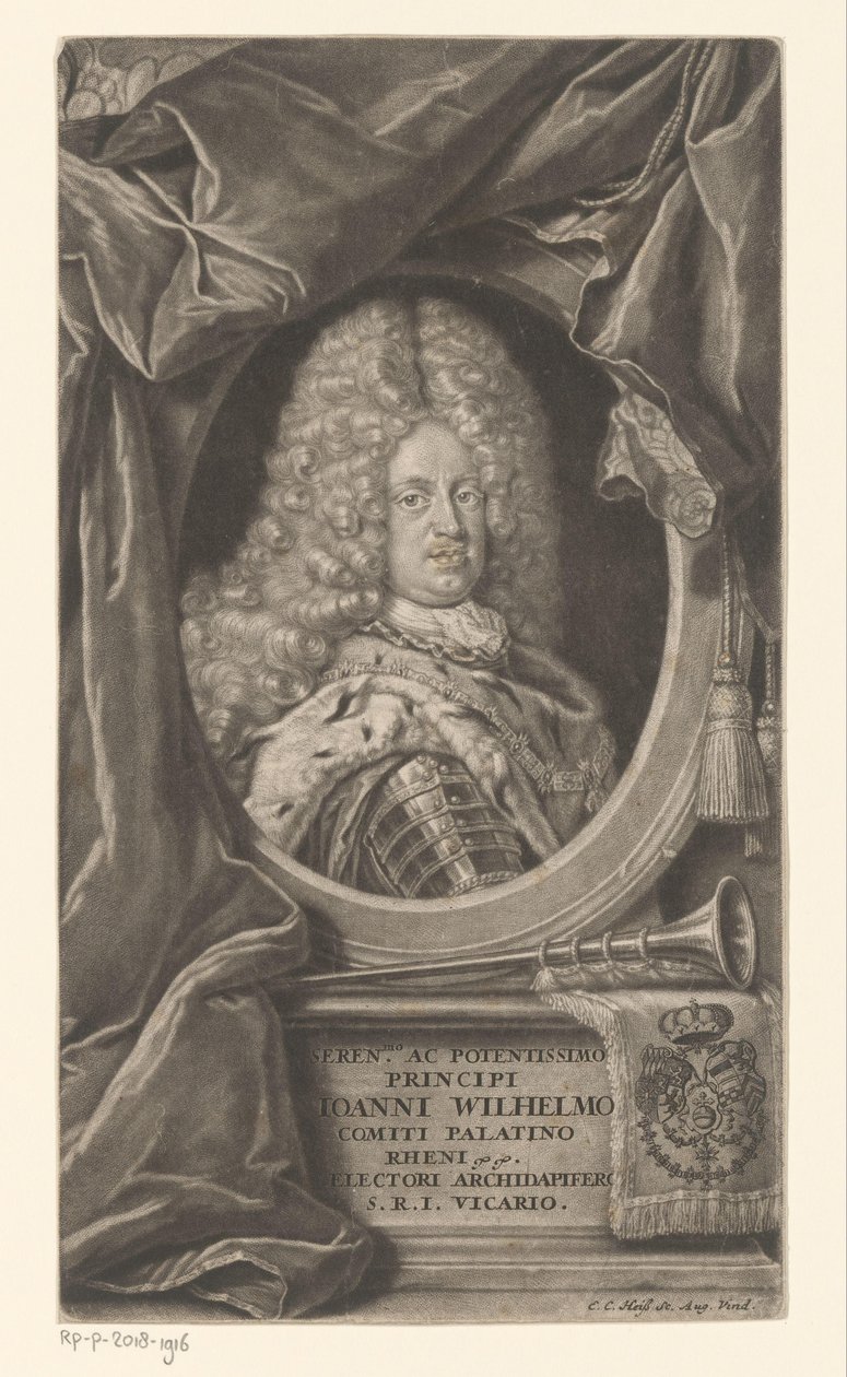 Portrett av Johann Wilhelm av Elias Christopf Heiss