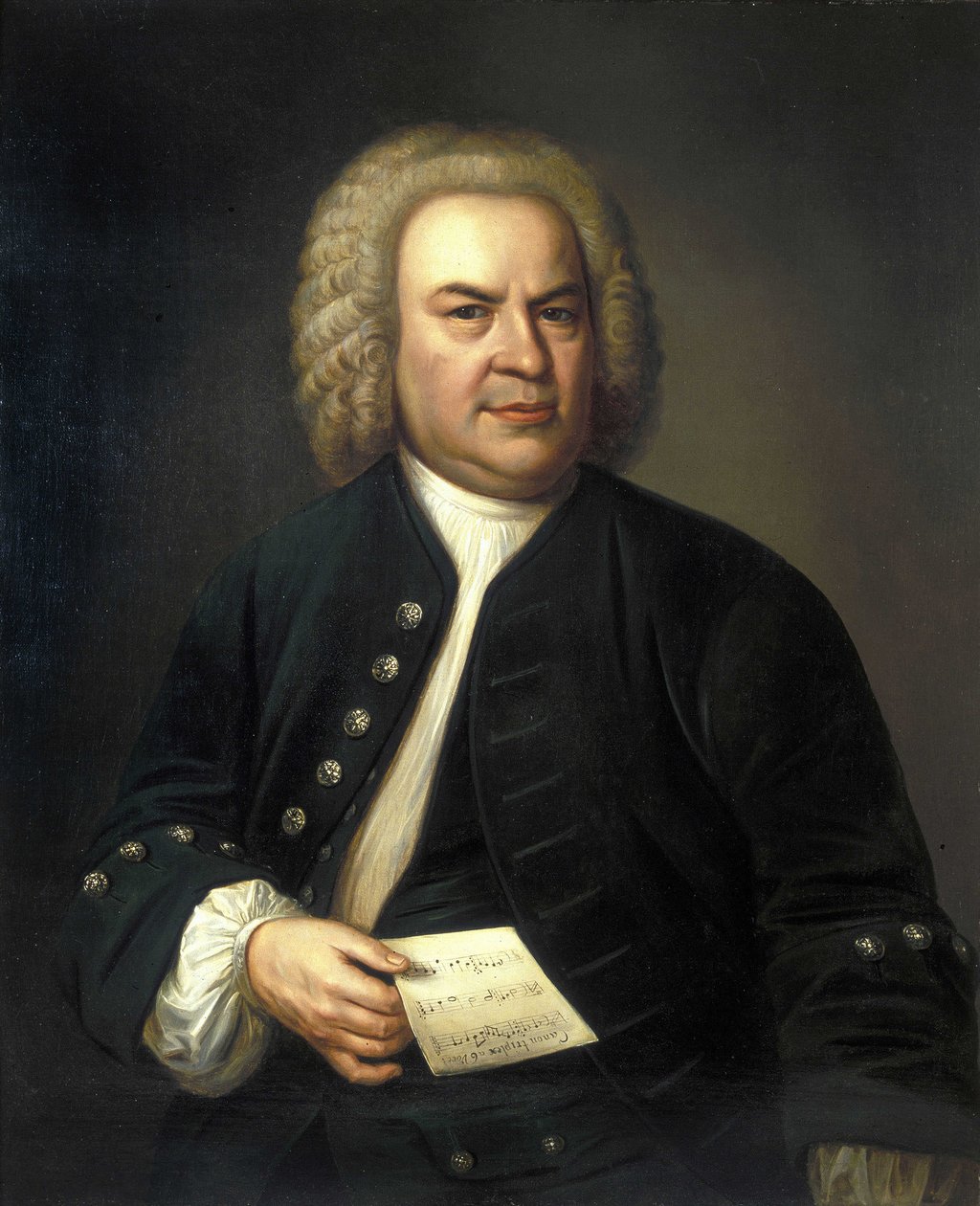 portrett av Jean Sebastien Bach (Johann Sebastian Bach av Elias Gottleib (after) Haussmann