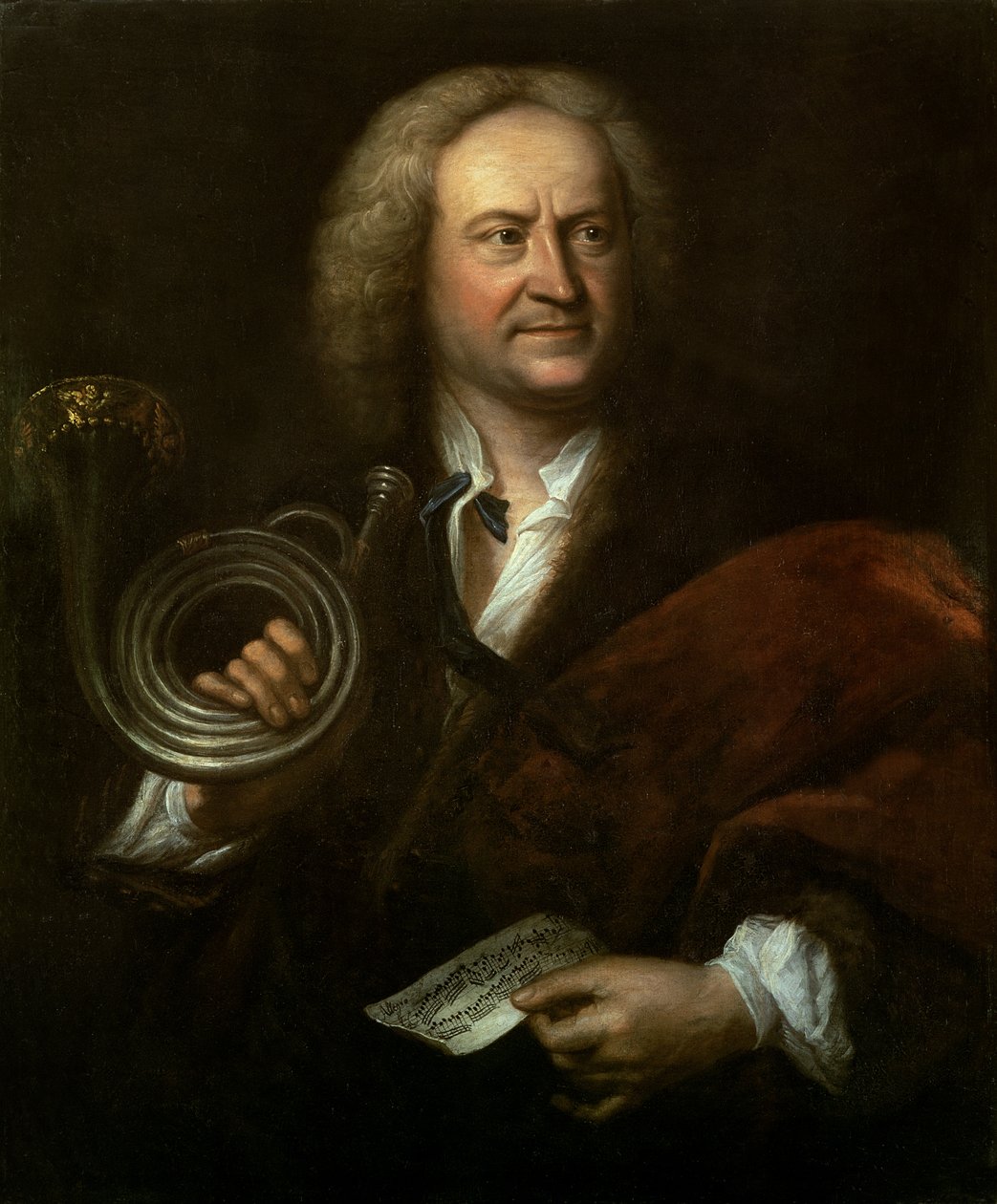 Gottfried Reiche (1667–1734), seniormusiker og solotrompetist ved Bachs orkester av Elias Gottleib Haussmann