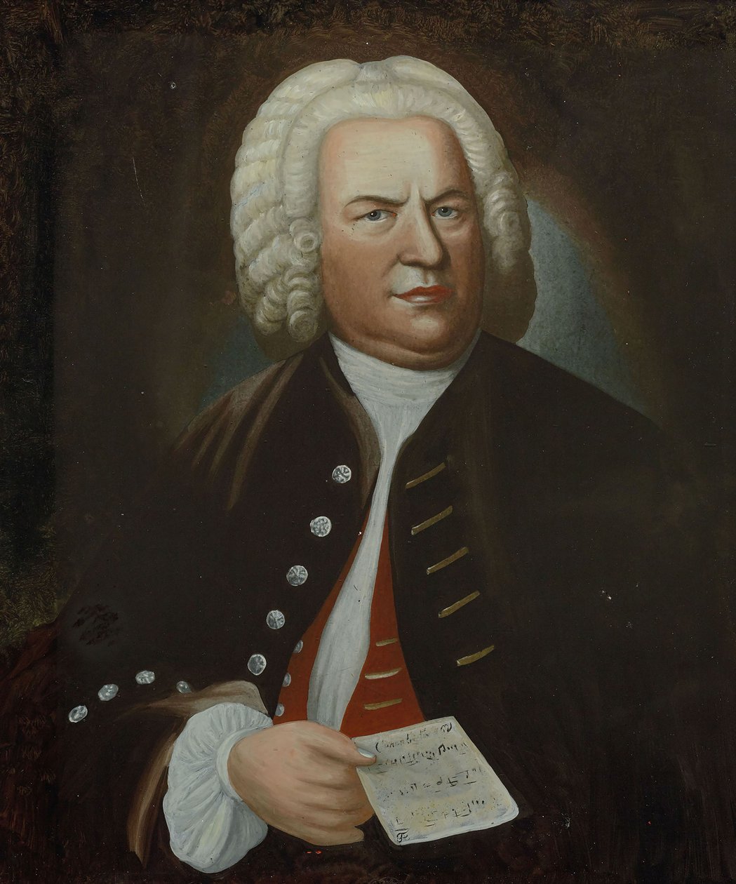 Portrett av Johann Sebastian Bach, midten av 1700-tallet.. av Elias Gottlob Haussmann