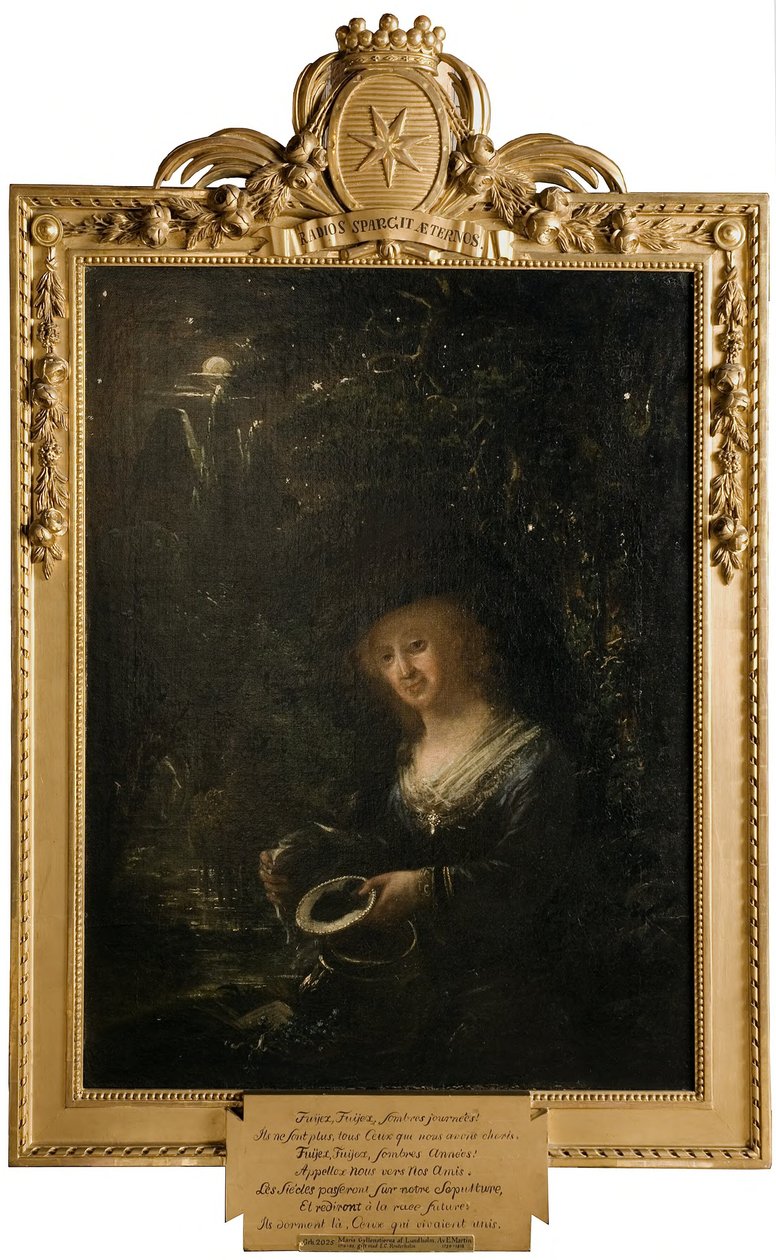 Maria Gyllenstierna von Lundholm (1716-1783), Baronin, verheiratet mit dem Ratsherrn Baron Esbjörn Kristian Reuterholm av Elias Martin