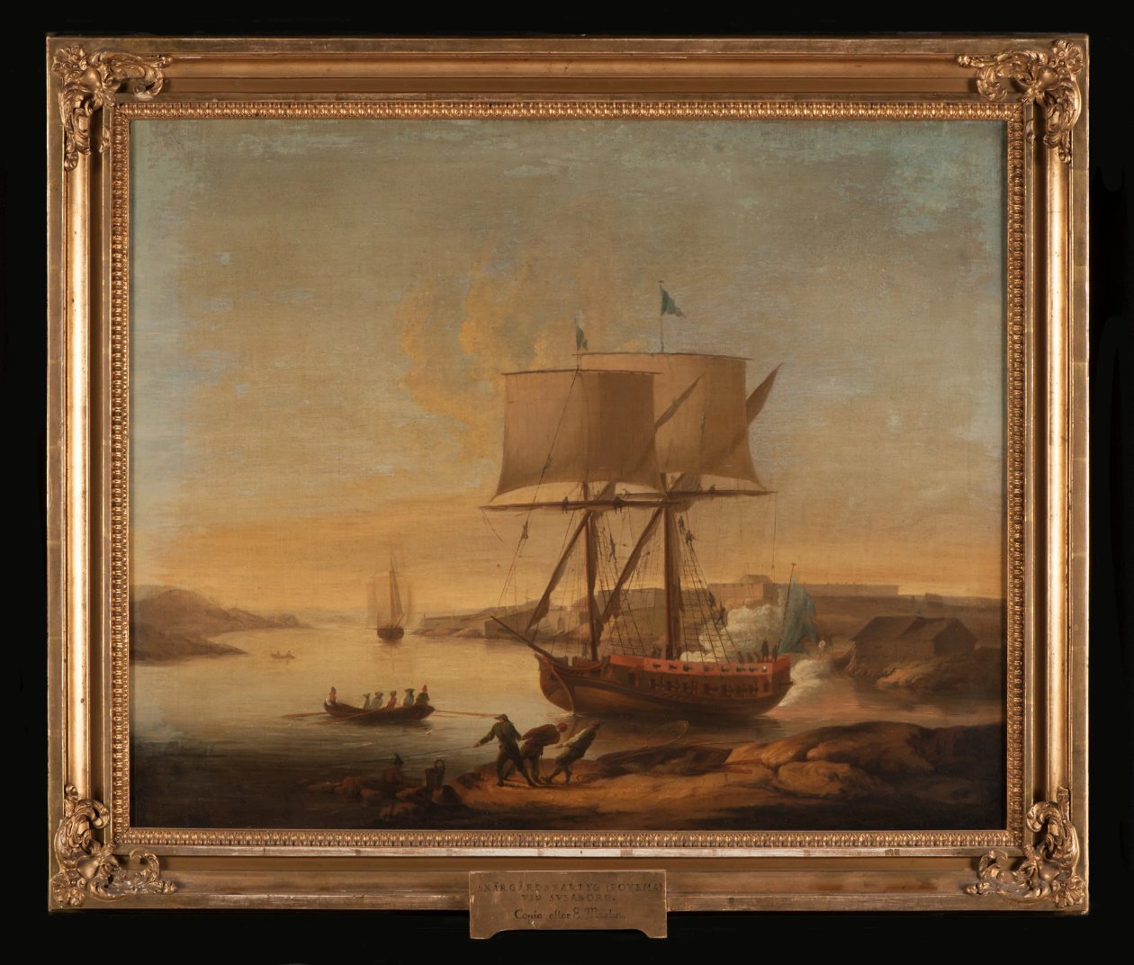 Skjærgårdsfartøy ved Sveaborg av Elias Martin