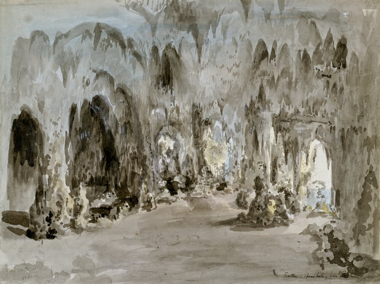 Grotten ved Painshill av Elias Martin