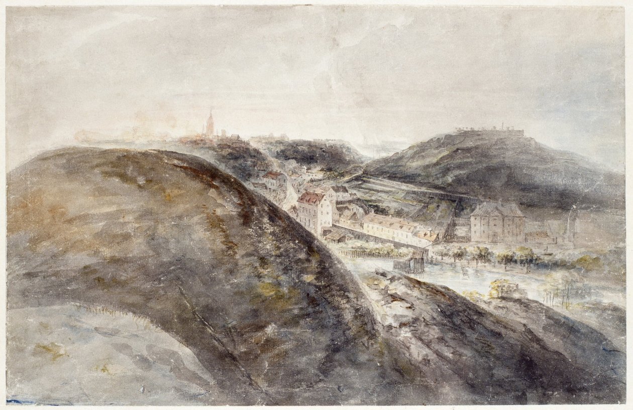 Utsikt over Södermalm av Elias Martin