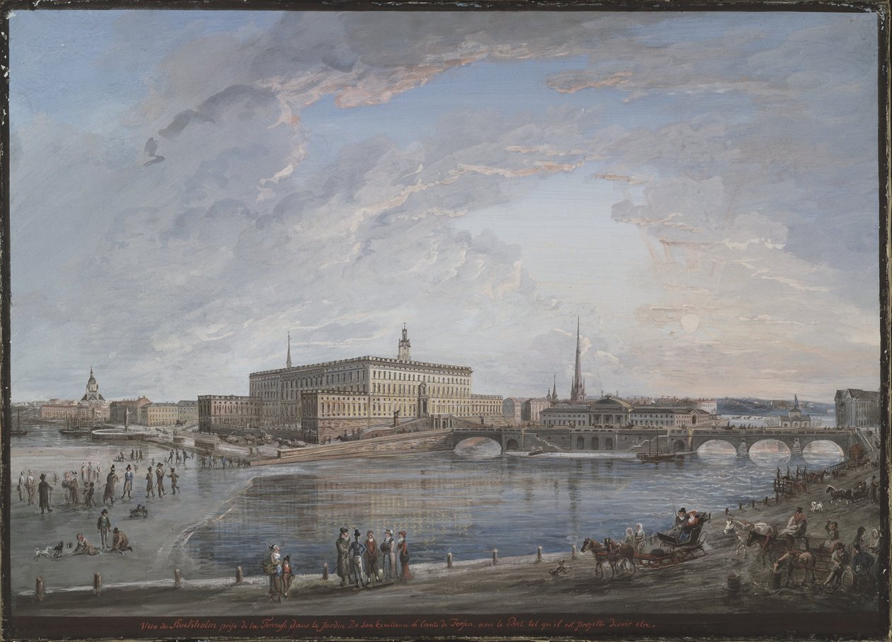 Utsikt over Stockholm av Elias Martin