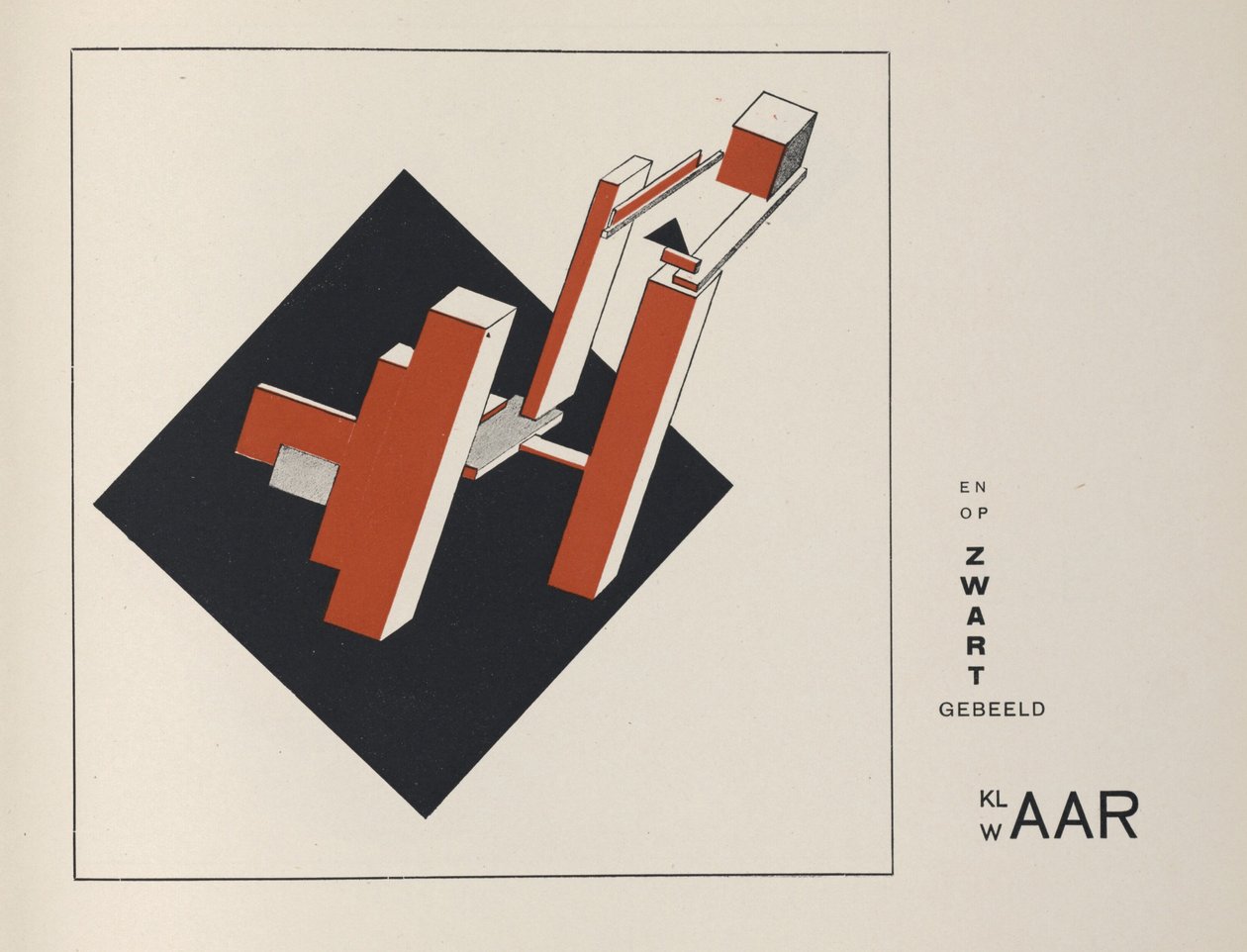 Om to kvadrater, 1922. av Eliezer Markowich Lissitzky