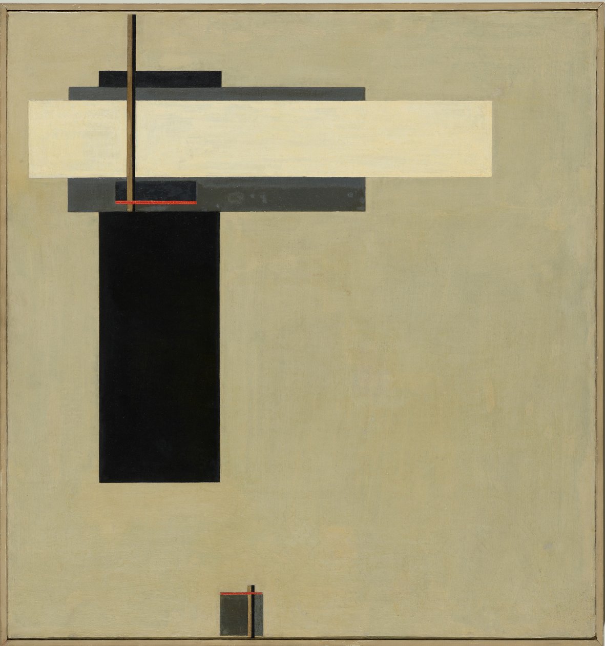 Komposisjon Proun GBA 4, ca. 1923 av Eliezer Markowich Lissitzky