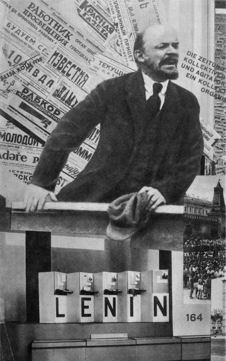 Omslag til katalogen til Sovjetunionens paviljong på International Presse Exhibition, Köln, 1928 av Eliezer Markowich Lissitzky