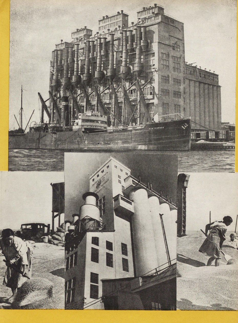 Illustrasjon fra USSR Builds Socialism, 1933. av Eliezer Markowich Lissitzky