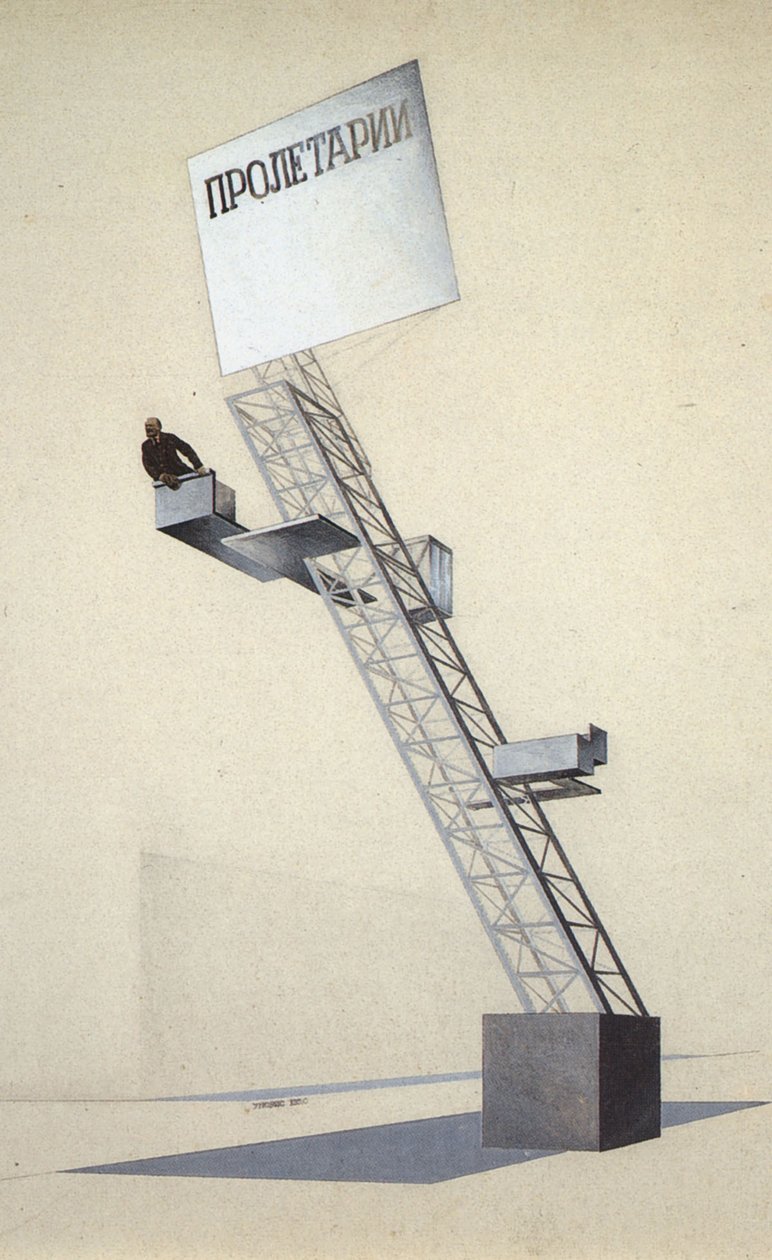 Lenin Tribune av Eliezer Markowich Lissitzky