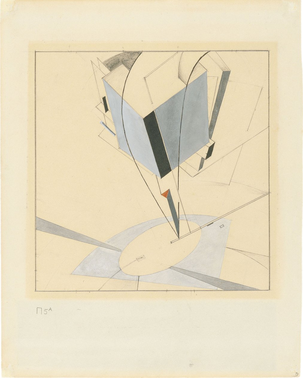 Proun 5 av Eliezer Markowich Lissitzky